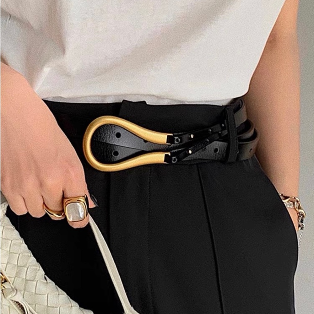 Leather belt